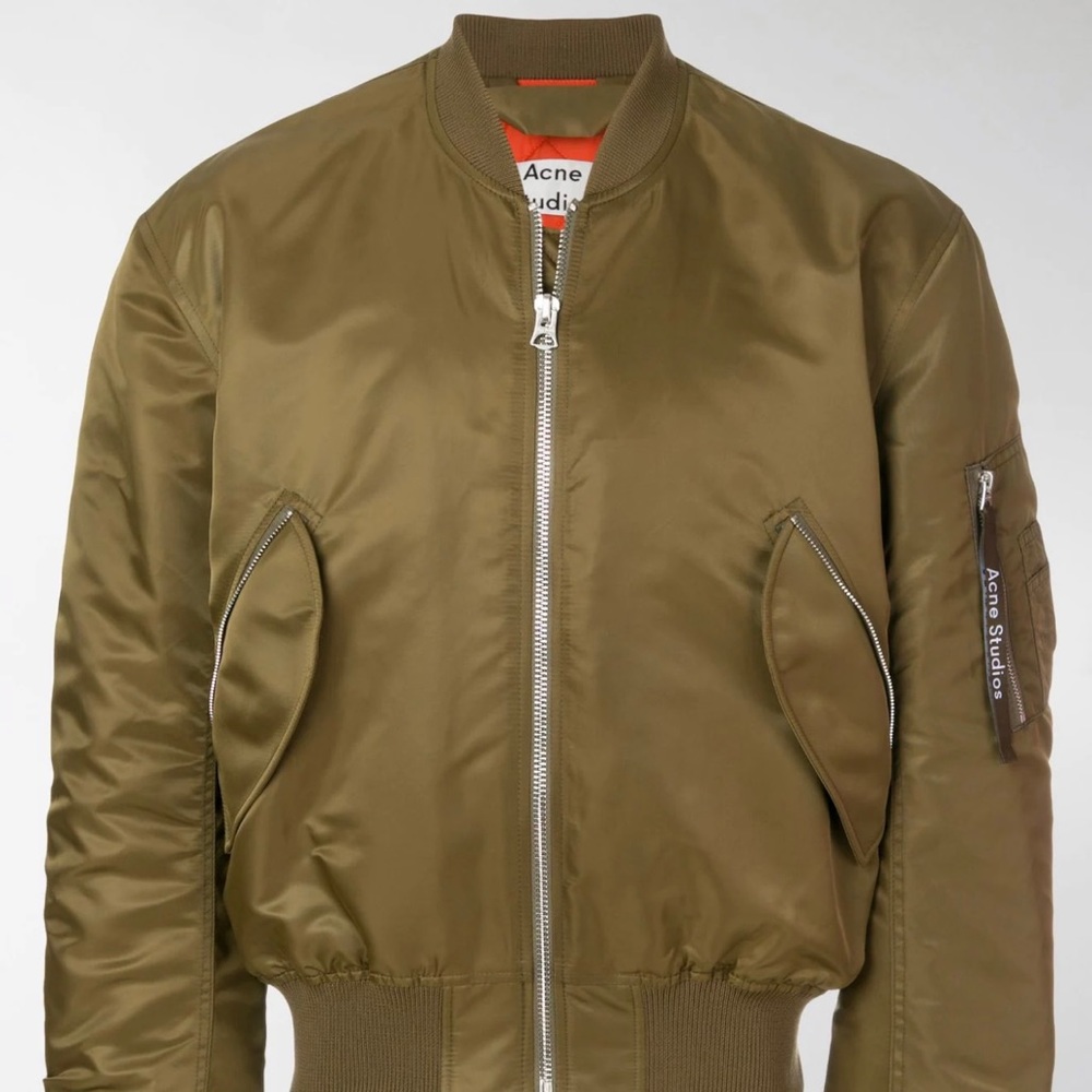 Acne Studios Makio Safari Green Men Pilot Bomber